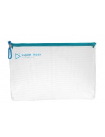KCK PLAY CLEAR+MESH BAG A4-SOFT BLUE